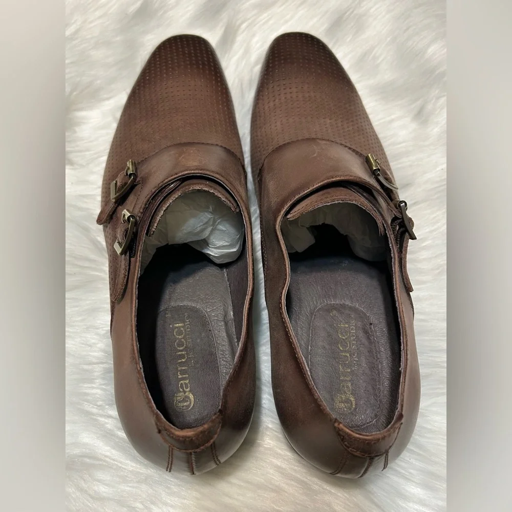 Carrucci Perforated Double Monk Strap Red Bottom K5308-06 Shoes - Picture 7 of 9